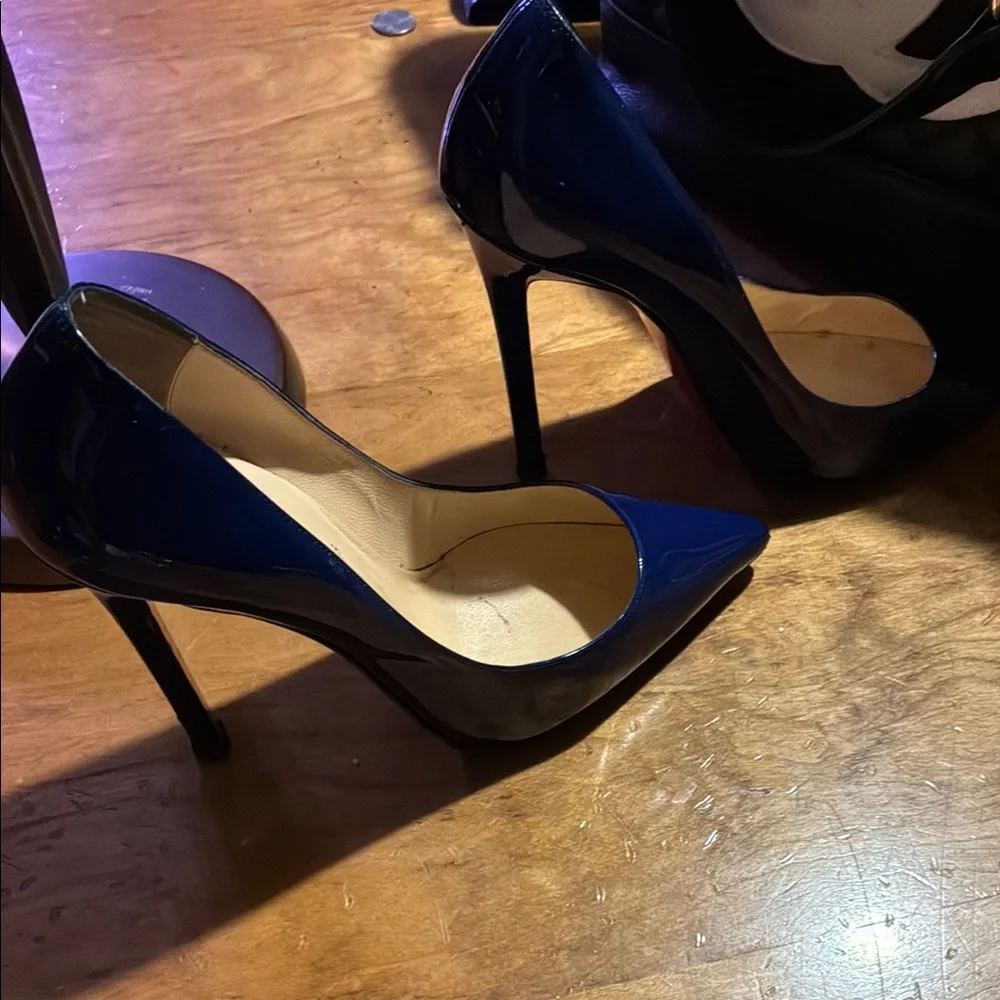 Elegant Blue and Red bottoms Women's Heels - Picture 4 of 4